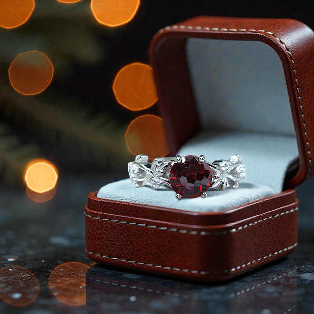 Natural Garnet  Ring RG-GM-GR-SL-008