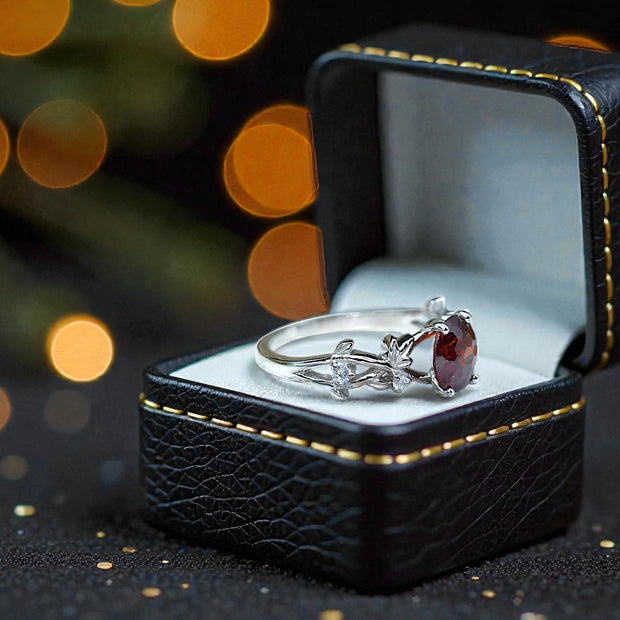 Natural Garnet  Ring RG-GM-GR-SL-010