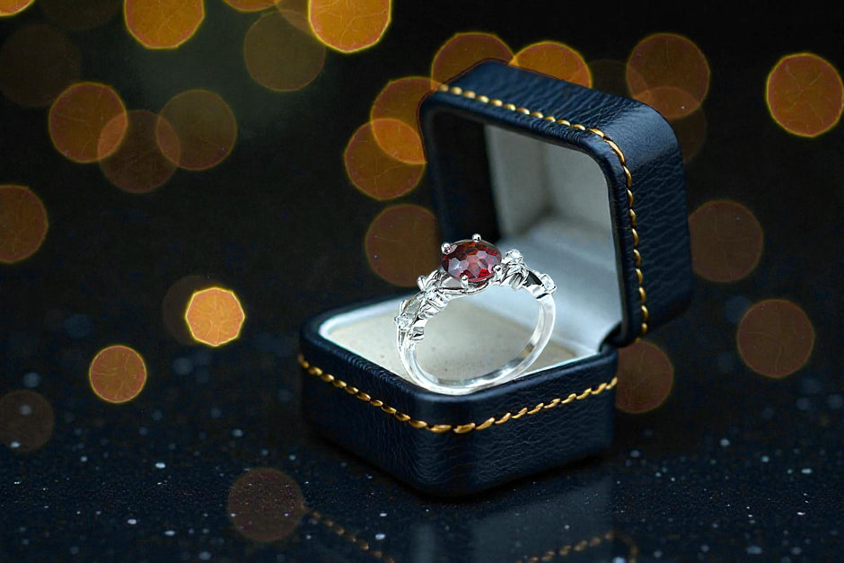 Natural Garnet  Ring RG-GM-GR-SL-008