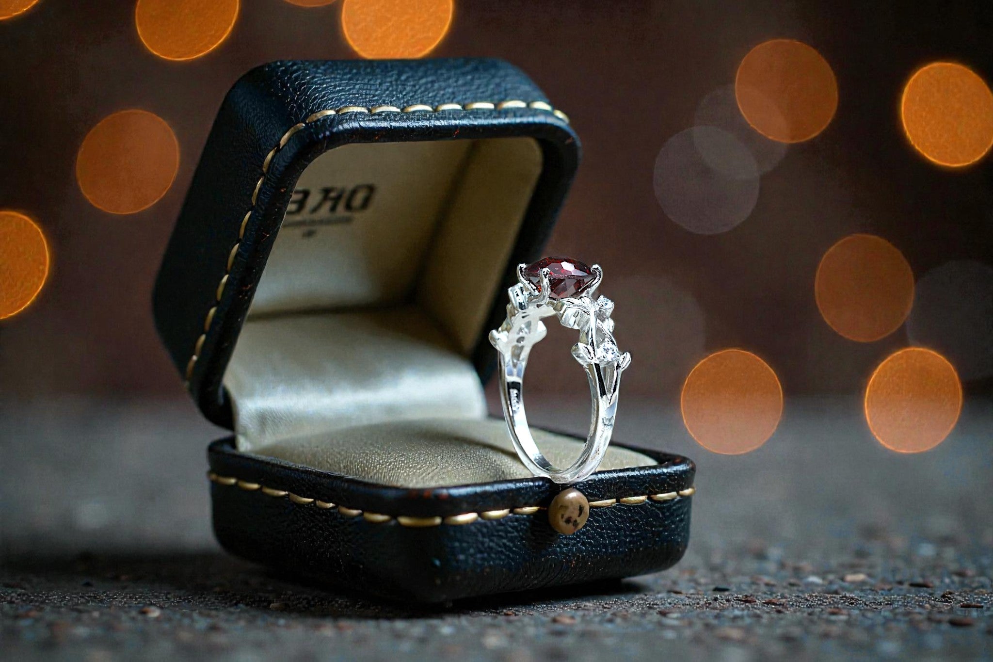 Natural Garnet  Ring RG-GM-GR-SL-008