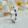Natural Garnet band Bridal Ring RG-GM-GR-SL-005