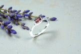 Natural dainty Garnet  Ring RG-GM-GR-SL-011