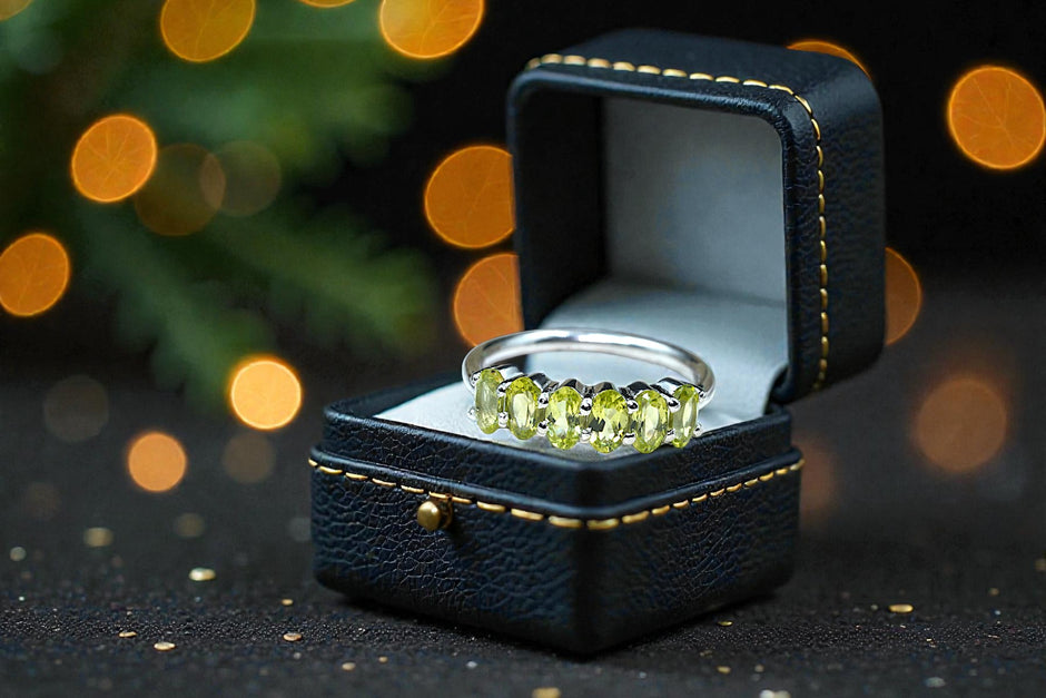 Natural Peridot Eternity band RG-GM-PD-SL-025