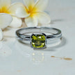 Natural Peridot Birthstone Ring RG-GM-PD-SL-024