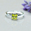 Natural Peridot Birthstone Ring RG-GM-PD-SL-024