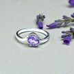 Oval Cut Natural Lavender Amethyst Birthstone Ring RG-GM-AT-SL-026