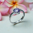 Oval Cut Natural Lavender Amethyst Birthstone Ring RG-GM-AT-SL-026