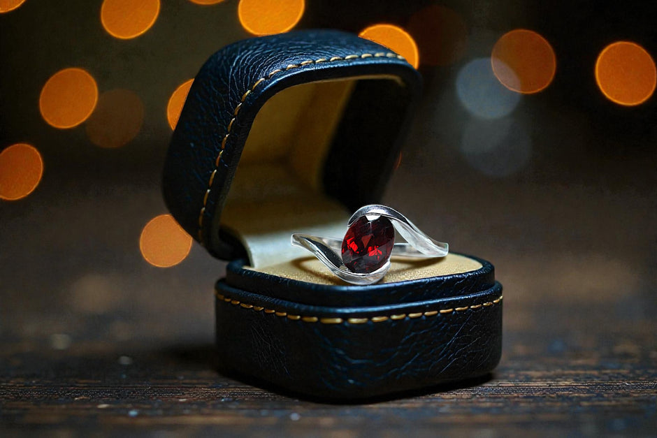 Natural Garnet  Ring RG-GM-GR-SL-012