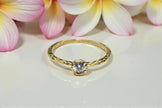 Dainty Moissanite Solitaire Ring