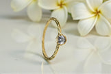 Dainty Moissanite Solitaire Ring