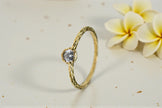 Dainty Moissanite Solitaire Ring