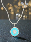 Turquoise North Star Pendant 925 Sterling Silver
