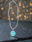 Turquoise North Star Pendant 925 Sterling Silver