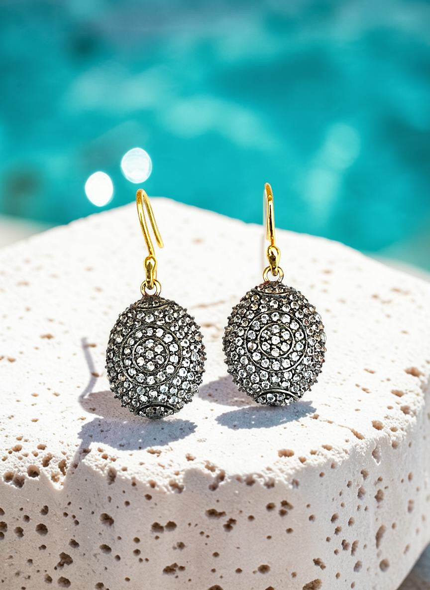 vintage 925 sterling silver drop earrings