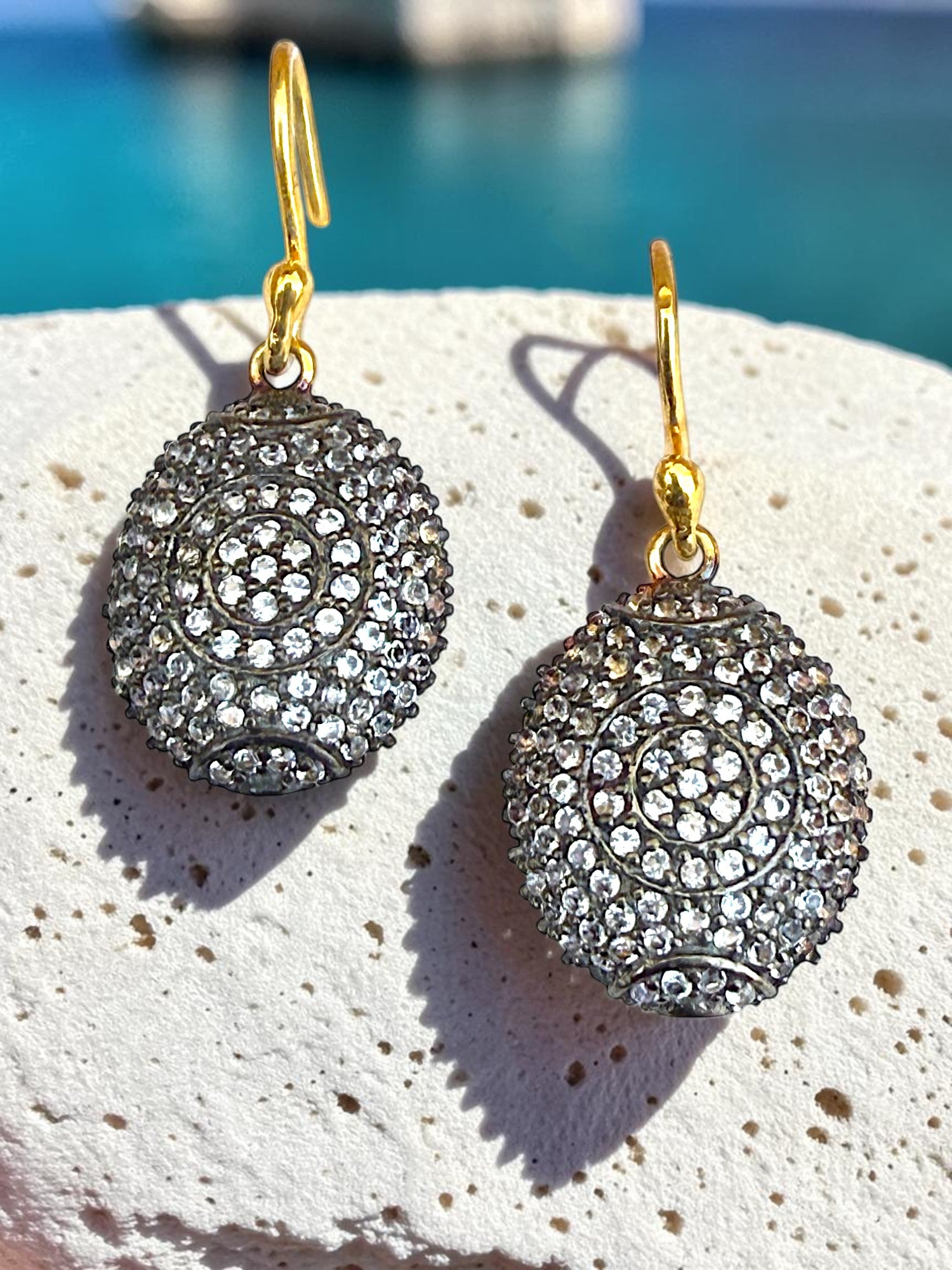 vintage 925 sterling silver drop earrings