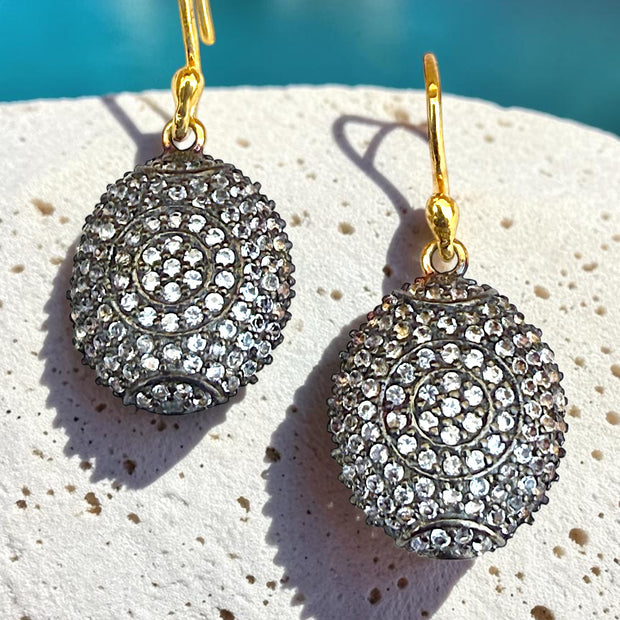 vintage 925 sterling silver drop earrings