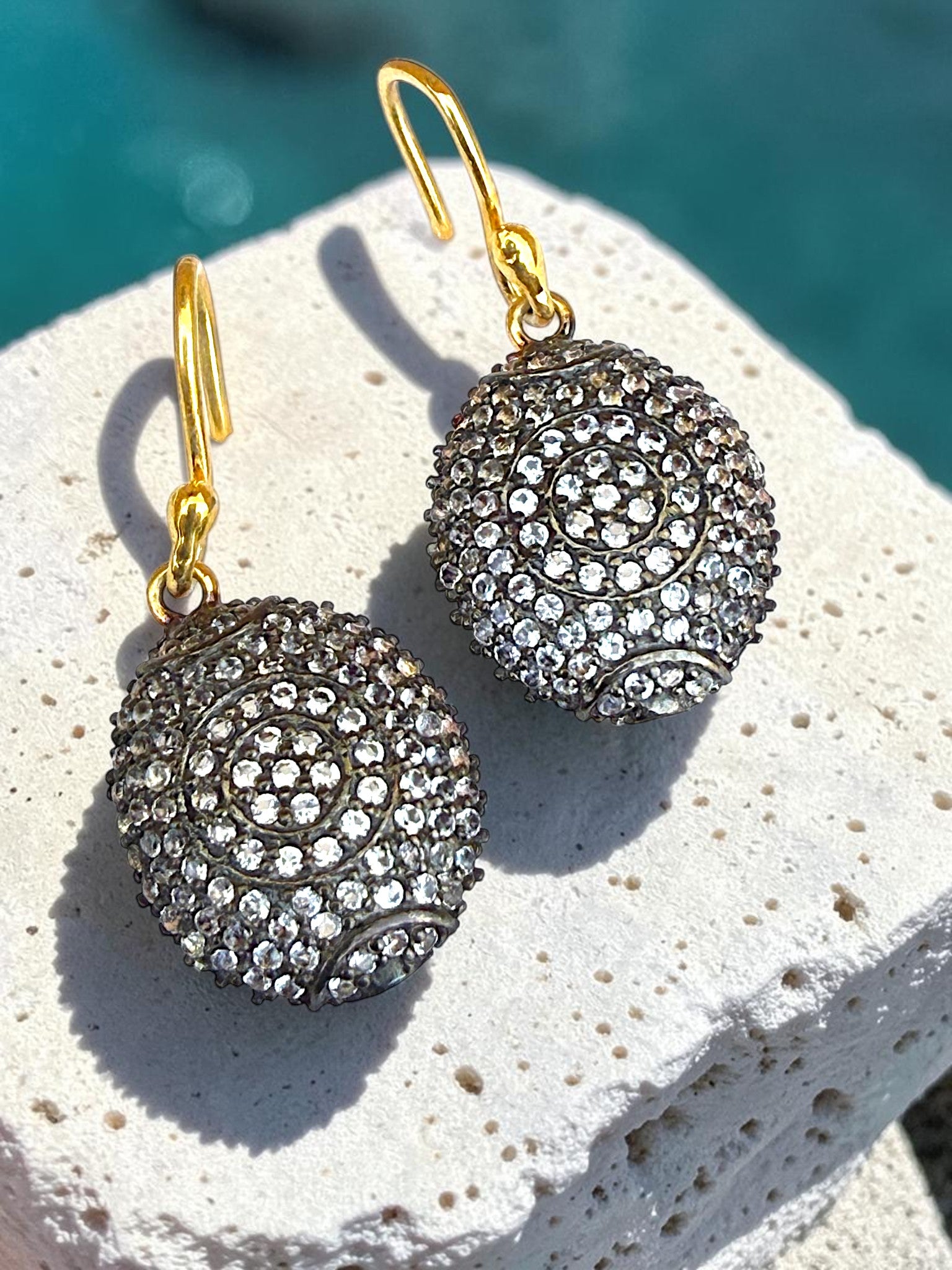 vintage 925 sterling silver drop earrings