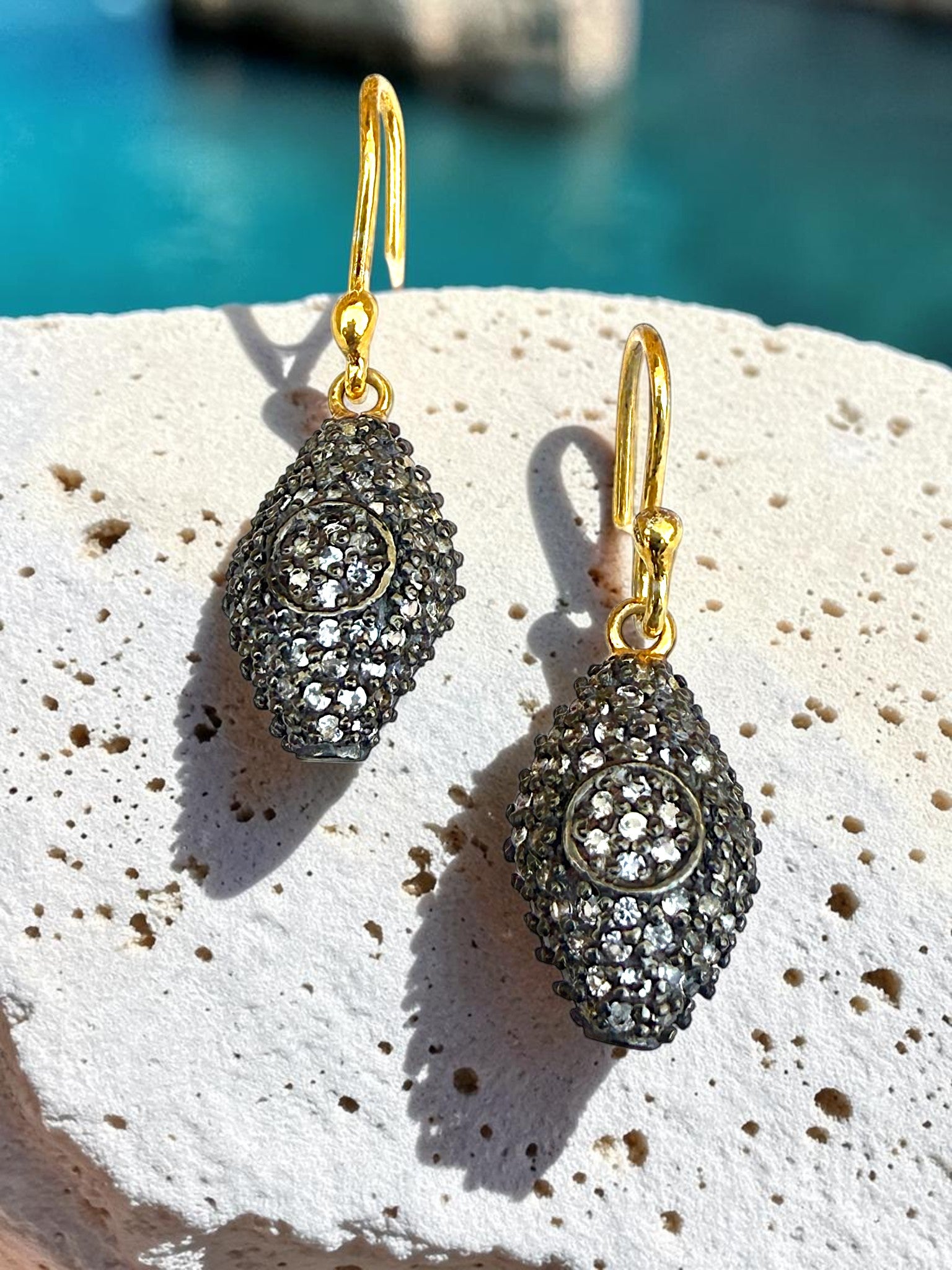 vintage 925 sterling silver drop earrings