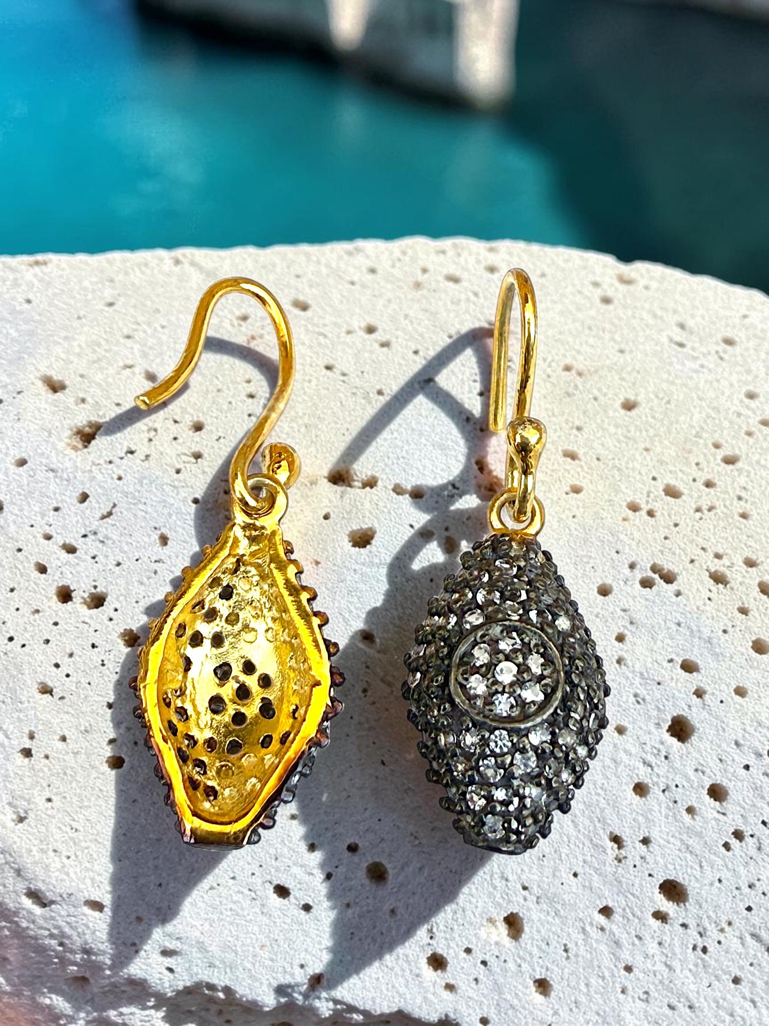 vintage 925 sterling silver drop earrings