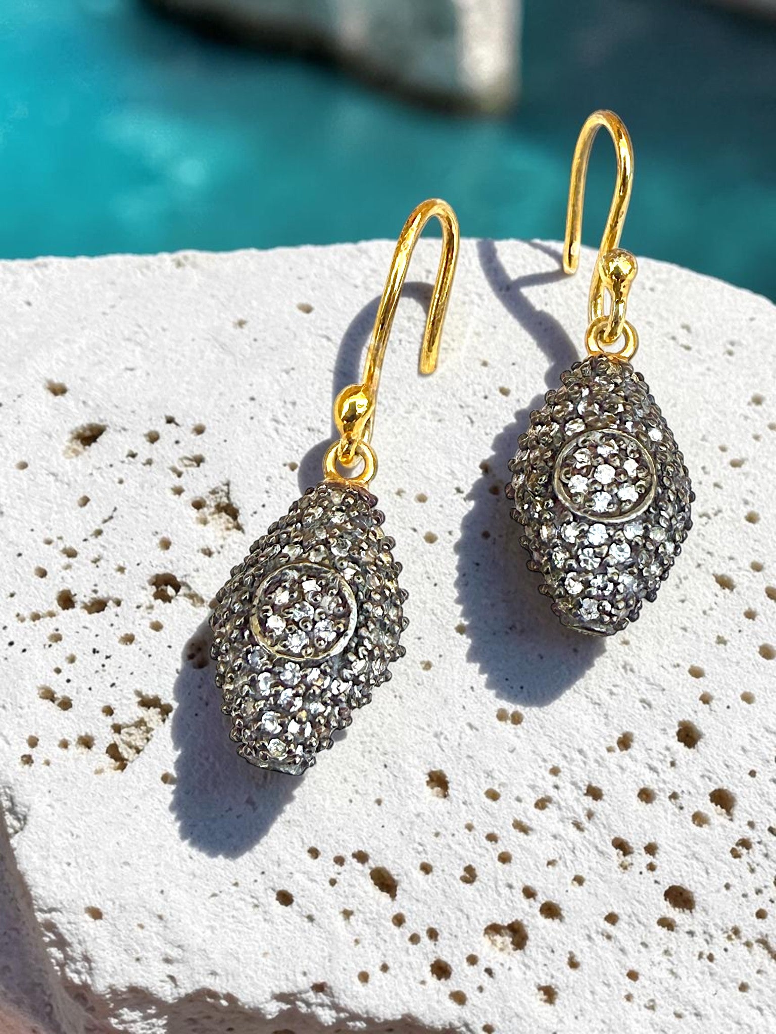 vintage 925 sterling silver drop earrings