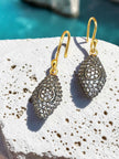 vintage 925 sterling silver drop earrings