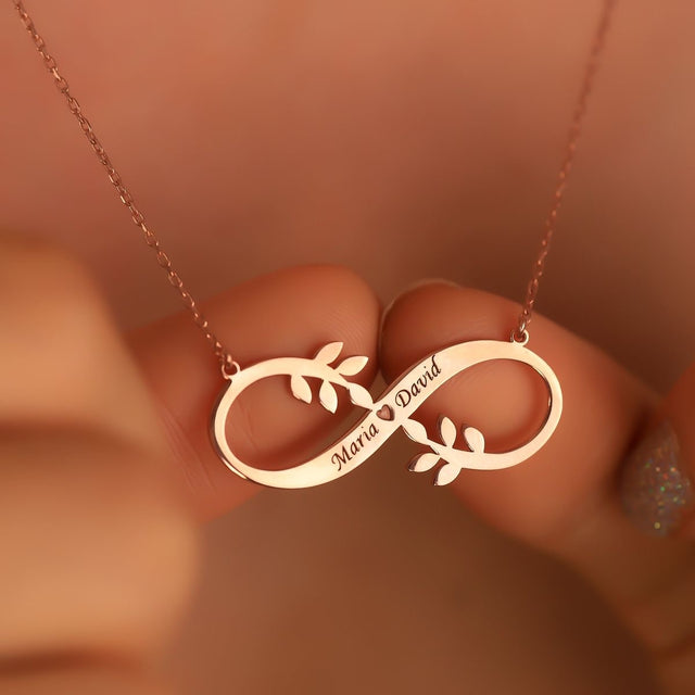 Infinity Couple Name Pendant