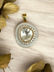 Noor-E-Gul white polki Pendant