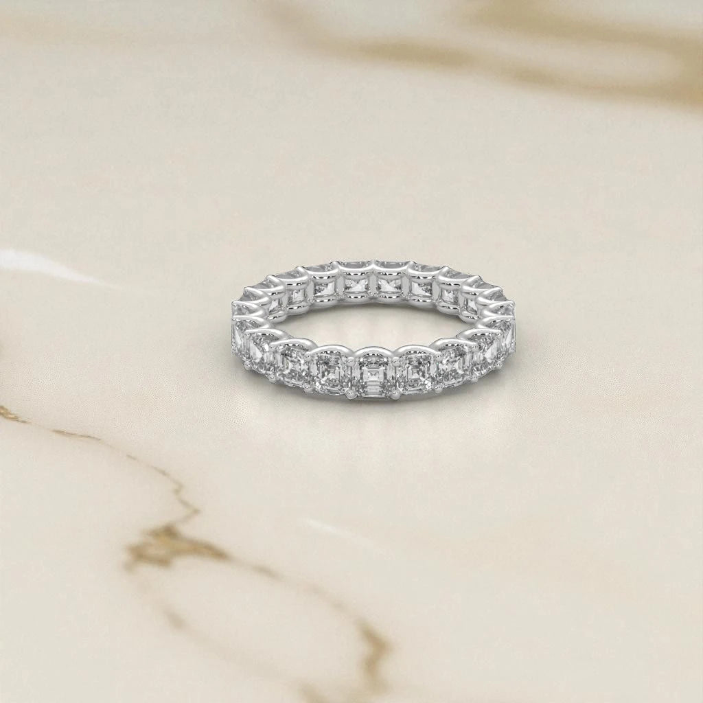 Moissanite Eternity Band Ring RG-MD-SL-100/100