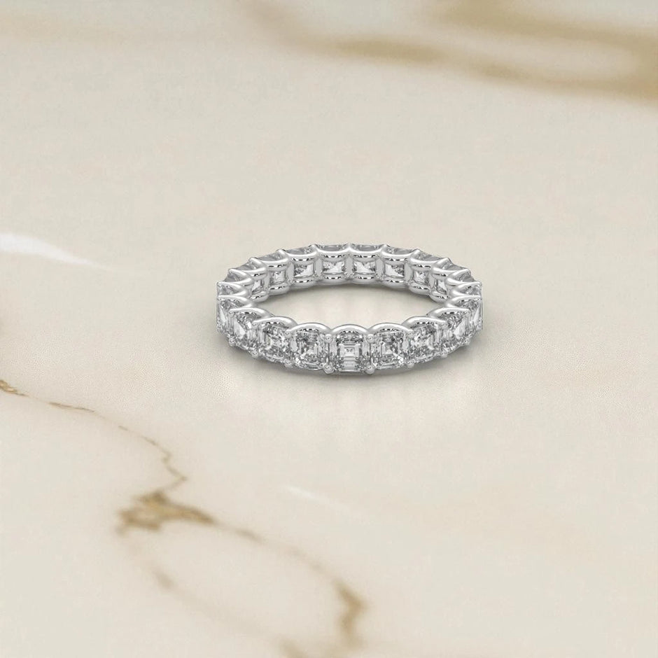 Moissanite Eternity Band Ring RG-MD-SL-100/100