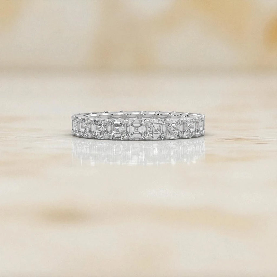 Moissanite Eternity Band Ring RG-MD-SL-100/100