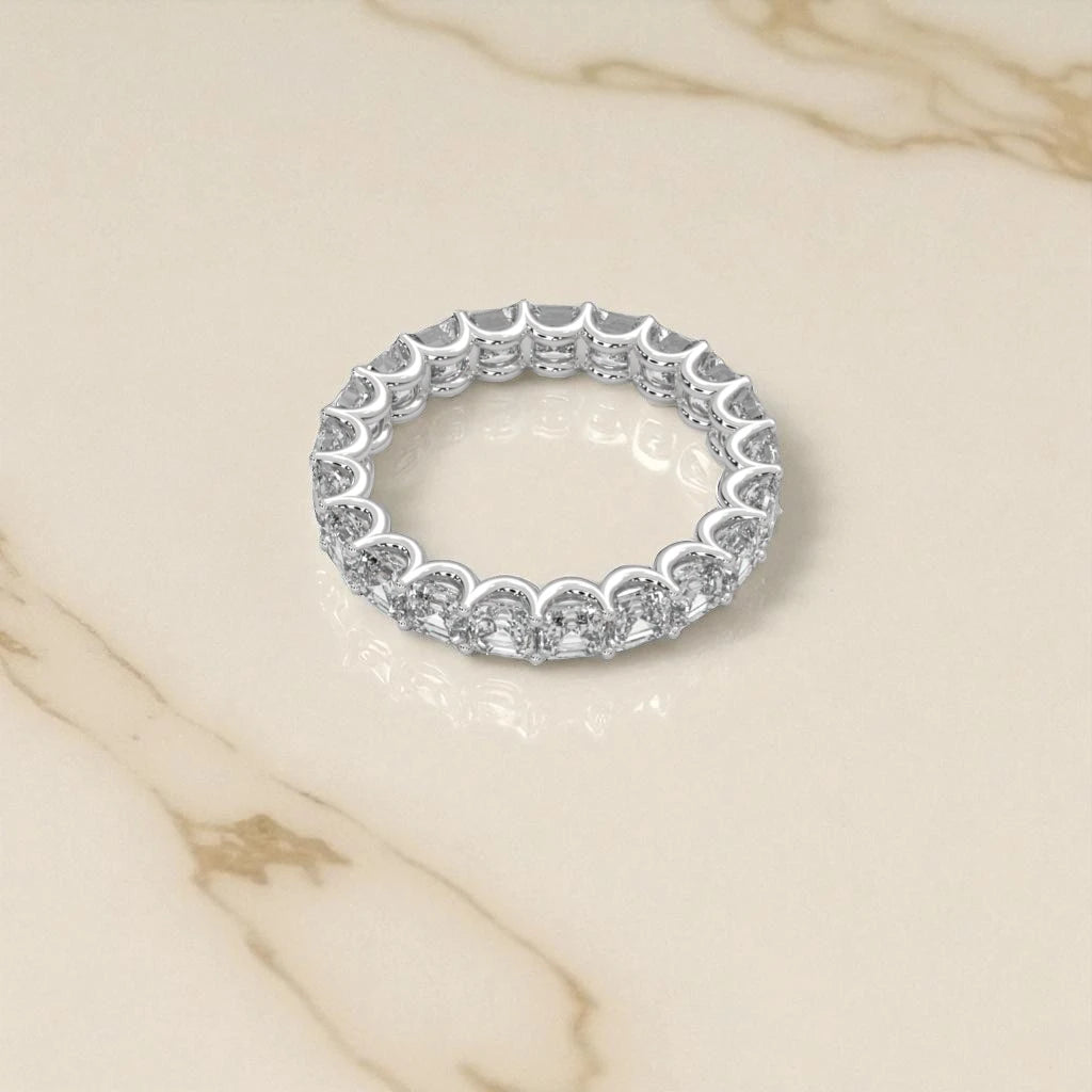 Moissanite Eternity Band Ring RG-MD-SL-100/100