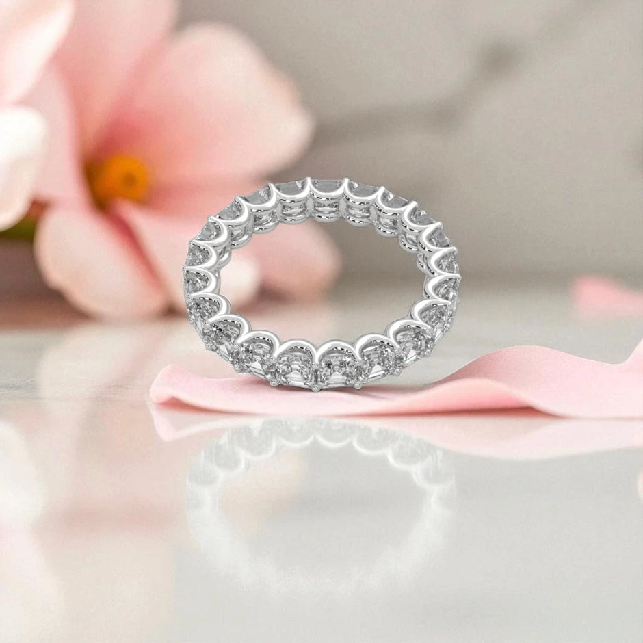 Moissanite Eternity Band Ring RG-MD-SL-100/100