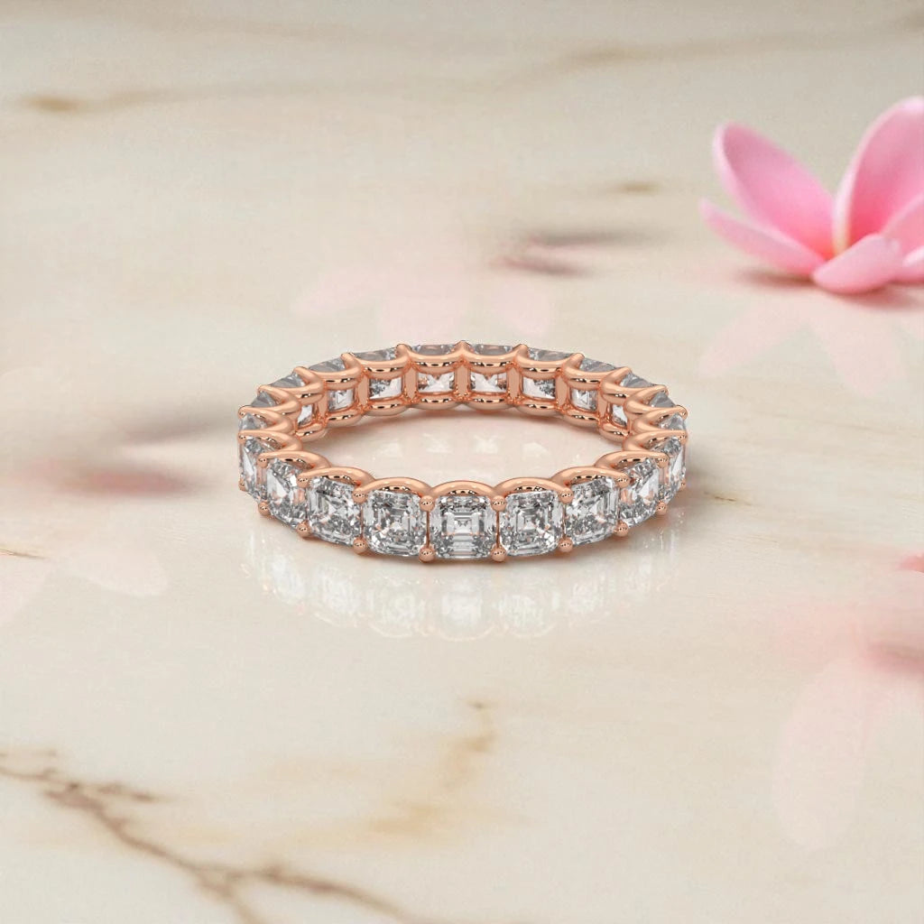 Moissanite Eternity Band Ring RG-MD-SL-100/100