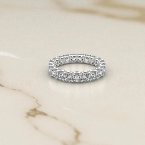 Moissanite Eternity Band Ring RG-MD-SL-100/100