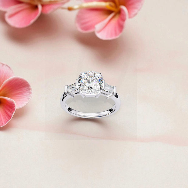 Moissanite Solitaire  Ring RG-MD-SL-100/124