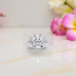 Moissanite Solitaire Cluster Ring RG-MD-SL-100/135