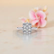 Moissanite Solitaire Cluster Ring RG-MD-SL-100/136