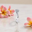 Moissanite Solitaire Cluster Ring RG-MD-SL-100/136
