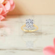 Moissanite Solitaire Cluster Ring RG-MD-SL-100/136