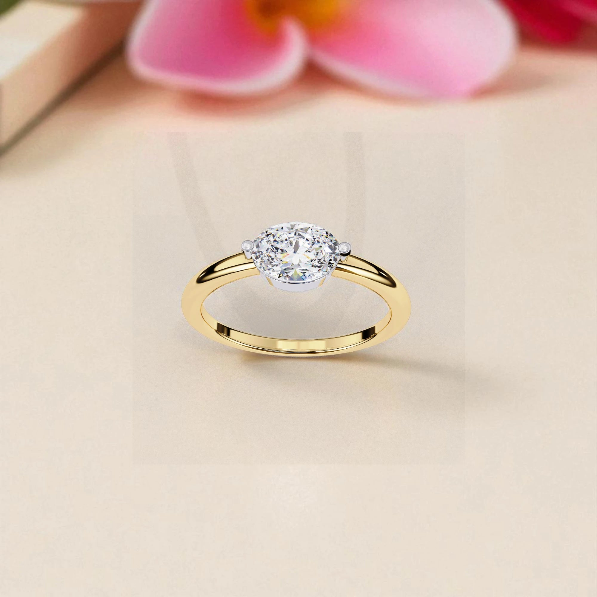 Moissanite Solitaire  Ring RG-MD-SL-100/142