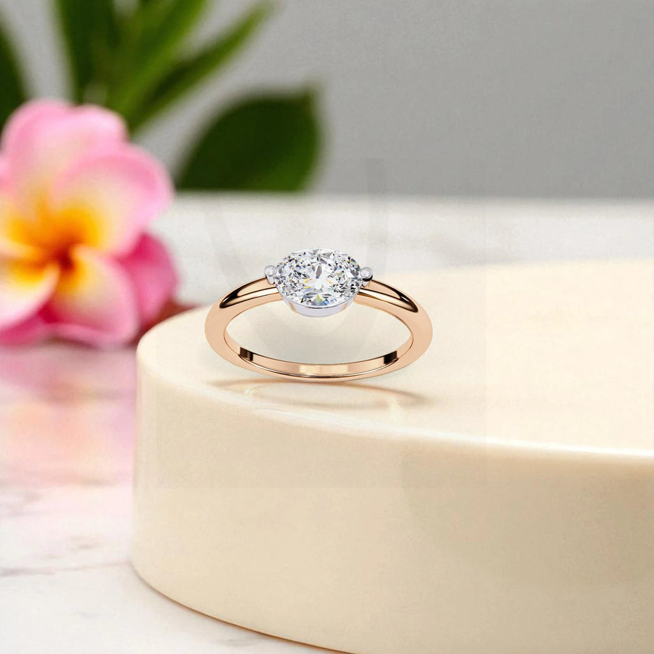 Moissanite Solitaire  Ring RG-MD-SL-100/142