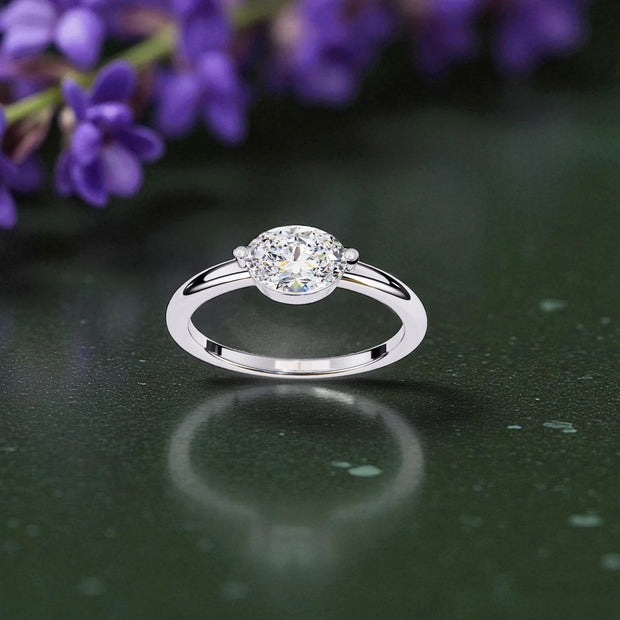 Moissanite Solitaire  Ring RG-MD-SL-100/142
