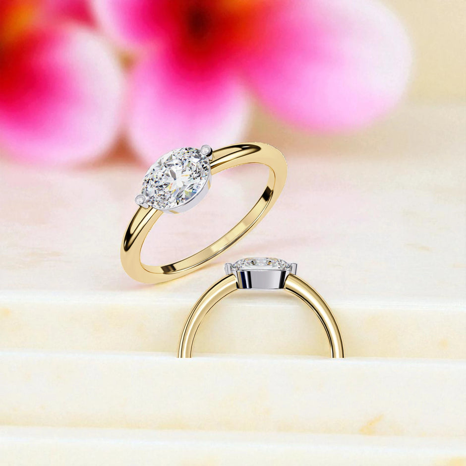 Moissanite Solitaire  Ring RG-MD-SL-100/142