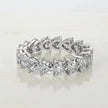 Heart Blossom  Dainty Moissanite Eternity Band RG-MD-SL-100/15