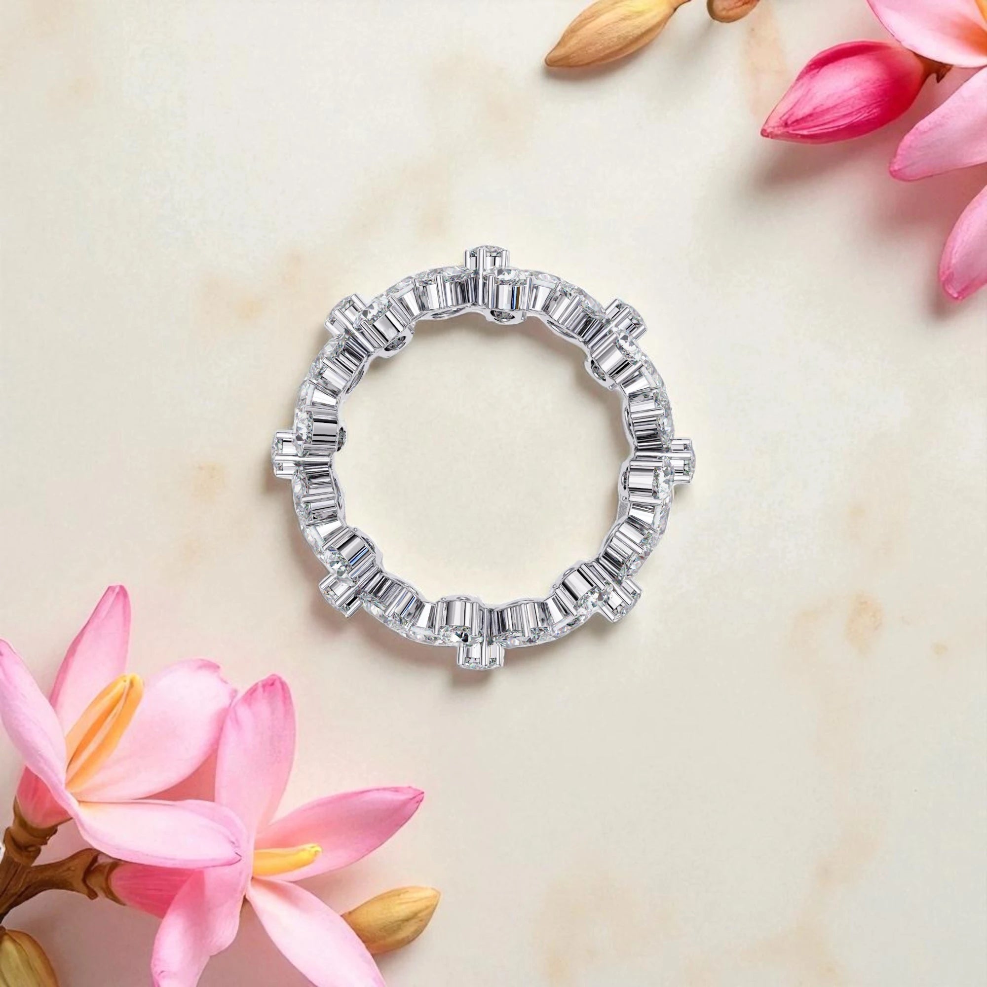 Moissanite Eternity Band Ring RG-MD-SL-100/158