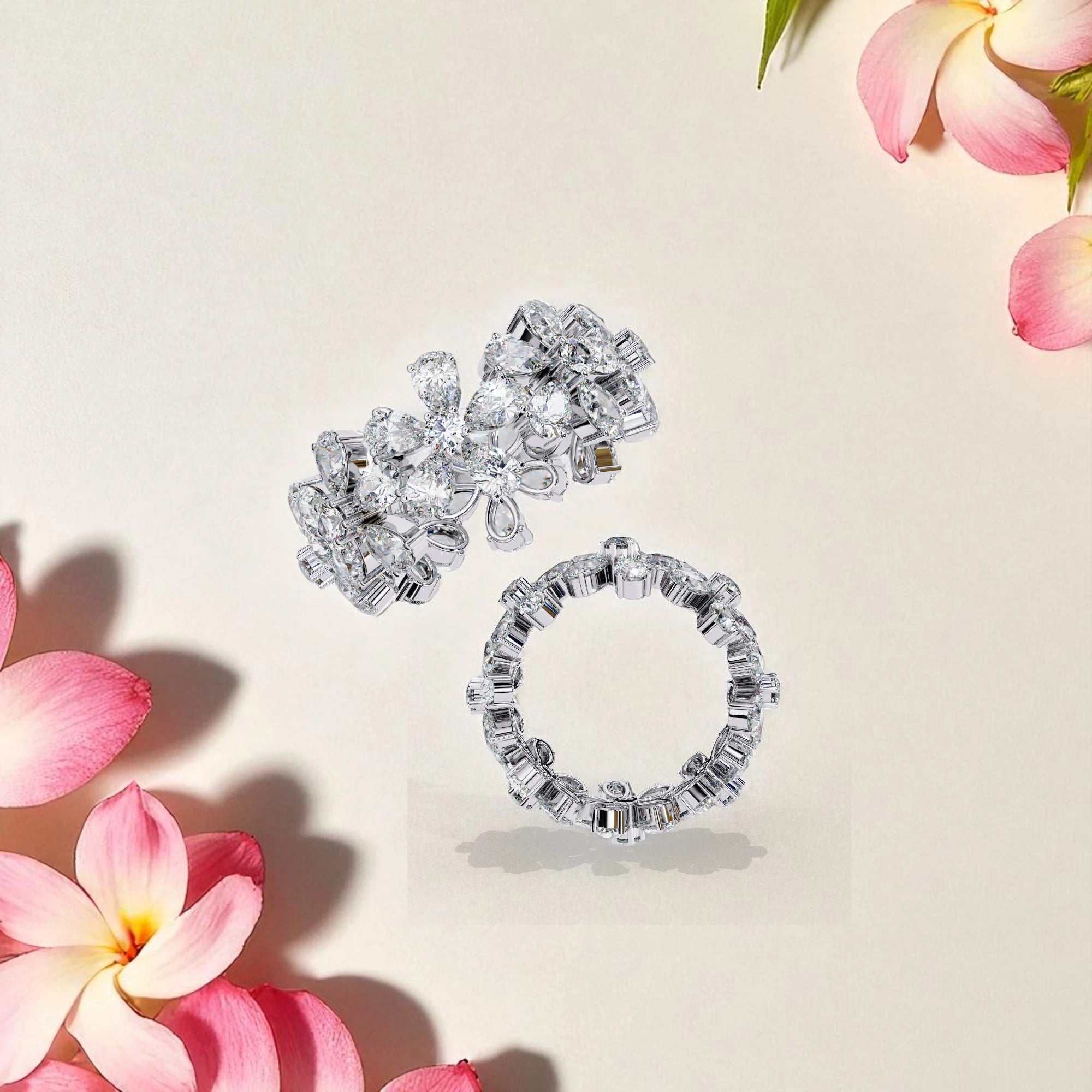 Moissanite Eternity Band Ring RG-MD-SL-100/158