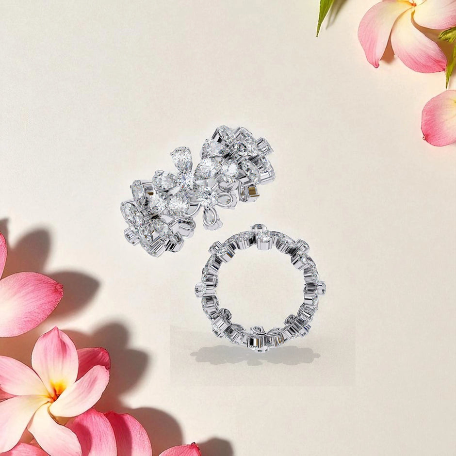 Moissanite Eternity Band Ring RG-MD-SL-100/158