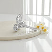 Whispering Leaves Moissanite Open Ring RG-MD-SL-100/16