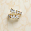 Whispering Leaves Moissanite Open Ring RG-MD-SL-100/16