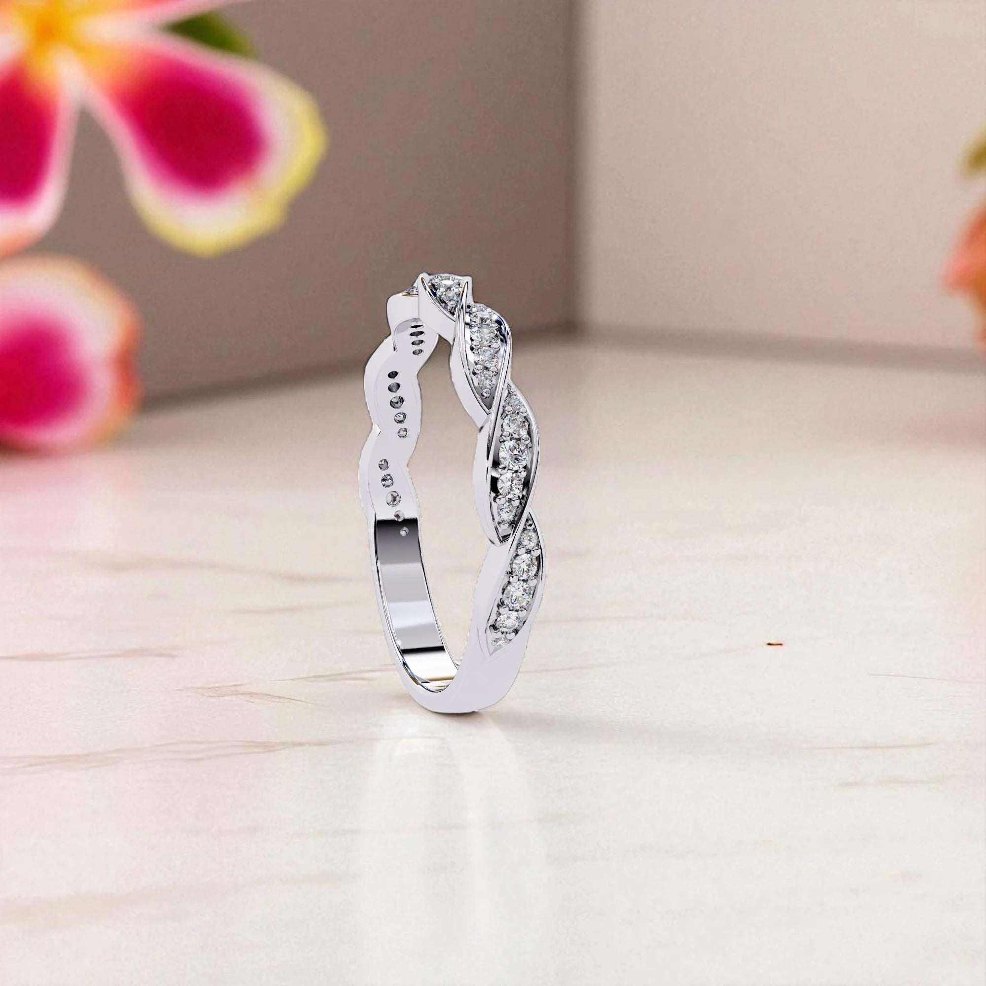 Moissanite Eternity Band Ring RG-MD-SL-100/167